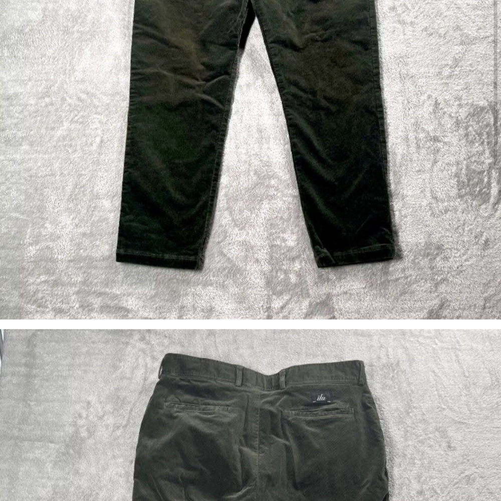 Two pairs of I Love Ugly slim kobe pants. XL - dark grey - green